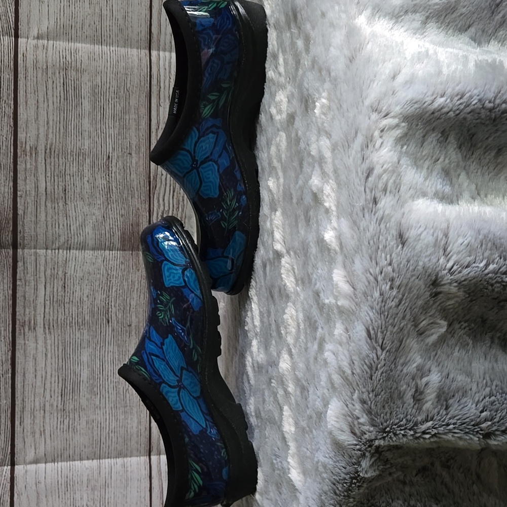 Sloggers Blue/Black Floral Print Gardening Shoes, Womens 8, Excellent Condition - Picture 10 of 10